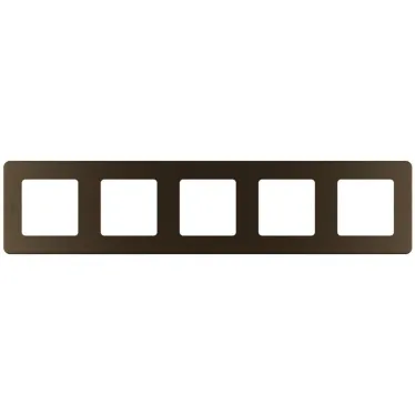 Рамка 5 постов INSPIRIA бронза