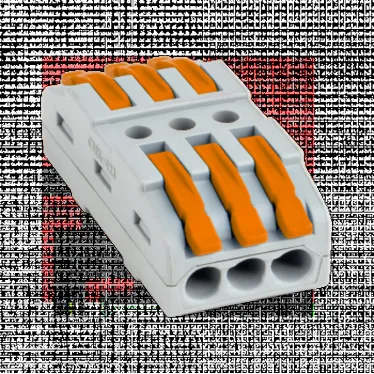 Строительно-монтажная клемма СМК 222-423 проходная3 полюса 0,08-4мм2 (25шт.) PROxima