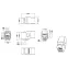 Адаптер проходной (coupler) RJ-45(8P8C) формата Keystone Jack