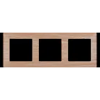 Valena LIFE Рамка 3 поста светлое дерево универсальная