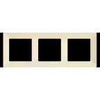 Valena LIFE Рамка 3 поста слоновая кость универсальная
