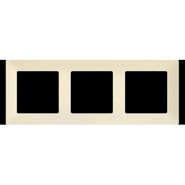 Valena LIFE Рамка 3 поста слоновая кость универсальная
