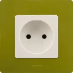 ETIKA Розетка без заземления белая