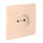 Валенсия розетка 1-местная б/з 10А кремовая с защ. штор.