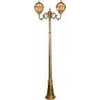 Светильник НТУ-2х60w столб-2.29м Е27 IP44 черное золото
