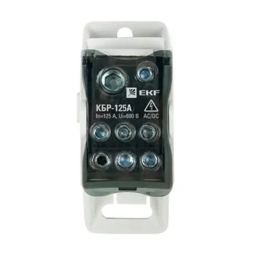 Блок распределительный (КБР) крепеж на панель и DIN 125A