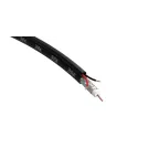 Кабель для аналогового видеонаблюдения ЭРА KK-0.5-PE ККСП-2x0.5 мм. бухта 200 метров. чёрный