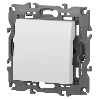 Выключатель, 10АХ-250В, Эра Elegance, белый,14-1101-01