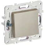 SKANDY Выключатель 1-клавишный проходной 10А SK-V02Sh шампань IEK