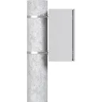 Крепление на столб монтажной полосой (ширина шкафадо 400 мм) Basic