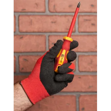 Перчатки PROFI нейлоновые с рельефным латексом