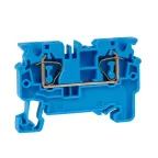 Клемма проходная 10 кв.мм пружинная OptiClip CX-10-I-BU-57A-(0,2-10)-синий