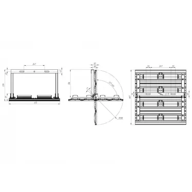 Светильник светодиодный Unit4 PRO 760/116000 760Вт 116000Лм 4000K IP67 (лира) | DUPRO760K30-4K-L | Diora