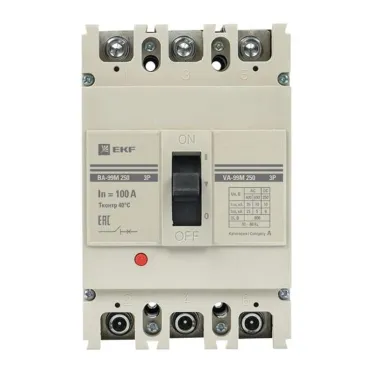 Выключатель автоматический ВА-99М 250/100А 3P 35кА PROxima