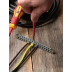 Шина PEN ноль-земля (6x9мм) 16 отв. цинк крепеж покраям