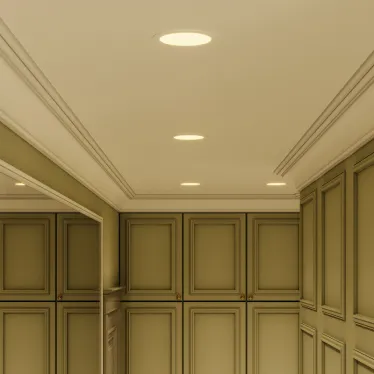 Светильник светодиодный ДВО 9 Вт 610 лм 3000К AC 220В IP20 круг D145х22мм монт d130мм Алюминий тонкий Slim Gauss