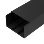 Кабель-канал черный 2-й замок в п/э 100х60 мм (8 м/уп)