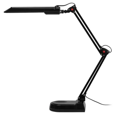 Светильник настольный с лампой PL на струбцине и с основанием черный NL-202-G23-11W-BK ЭРА