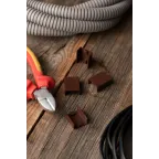 Соединитель (20х10) (4 шт) Plast под темное дерево