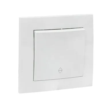 Валенсия выключатель 1-кл. 10А белый проходной