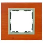 Рамка на 1 пост, S82N, вишня - шампань (дерево)