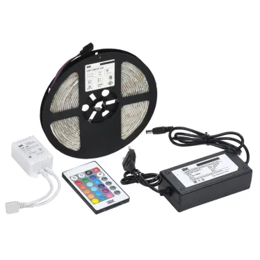 Комплект светодиодной подсветки ''Сделай сам'' (лента LED 5м LSR-5050RGB60-14,4-IP65-12В + драйвер + контроллер) IEK