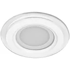 Светильник светодиодный ДВО-6w 4000K 480Лм со стеклом белый