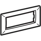 BRAVA Рамка 4 модуля бежевая RAL9001