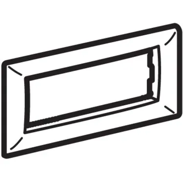 BRAVA Рамка 4 модуля бежевая RAL9001