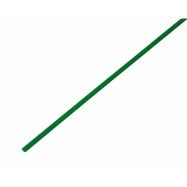 Термоусаживаемая трубка 2,0 1,0 мм, зеленая, упаковка 50 шт. по 1 м, REXANT