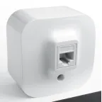 Quteo Розетка телефонная RJ11 наружная белая