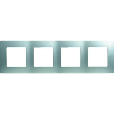 ETIKA Рамка 4 поста алюминий