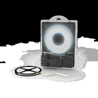 Лента светодиодная LED 2835/60-SMD 4.8 Вт/м 210 лм/м 6000К DC 12В IP20 8мм комплект лента и драйвер (блистер 5м) Black Gauss