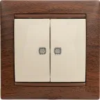 Рамка VALENA 1 пост тонированное дерево