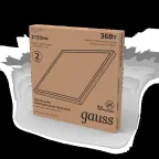 Светильник светодиодный ДВО 36 Вт 3200 лм 6500К AC 220В IP20 595х595х19мм матовый опал Офис Gauss