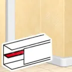 Перегородка разделительная для кабель-каналов DLP 50х80/105/150 - 2м - белый | 010582 | Legrand