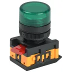 Лампа AL-22TE сигнальная зеленая с подсветкой неон 240В