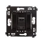 Avanti USB 2.0 розетка одинарная в стену, тип А-А, , Черный матовый