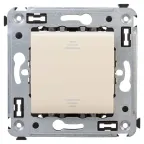 Avanti Выключатель одноклавишный, в стену, Ванильная дымка
