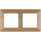 Valena LIFE Рамка 2 поста светлое дерево универсальная