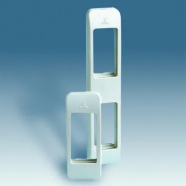 Рамка узкая с суппортом на 2 узких модуля 32х153мм слоновая кость