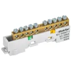 TEKFOR Шина PE земля неизолированная на универсальном держателе 6х9-10-Ж IEK