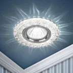 Светильник точечный декоративный cо светодиодной подсветкой MR16, прозрачный DK LD35 SL/WH ЭРА