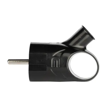 Евровилка с ушком черная 16А