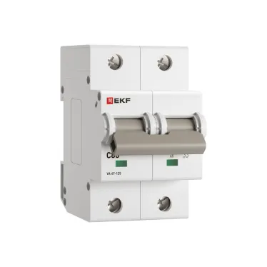 Автоматический выключатель ВА 47-125 2P 80А (C) 15кА PROxima