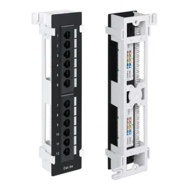 Патч-панель настенная 12 портов RJ-45 категория 5е с подставкой WRline