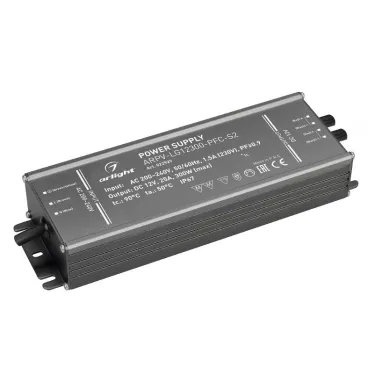Блок питания ARPV-LG12300-PFC-S2 (12V, 25.0A, 300W) (ARL, IP67 Металл, 5 лет)