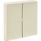 Valena LIFE Лицевая панель для двухклавишного выключателя Слоновая кость