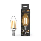Лампа светодиодная Filament Свеча 13W 1100lm 2700К Е14 LED 1/10/50 | 103801113 | Gauss