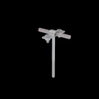 Держатель для прутка D 5-10 мм вкручиваемый L120 мм TD